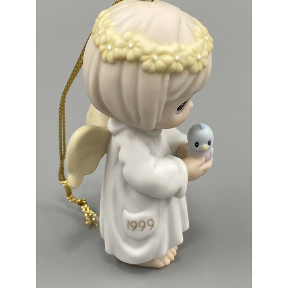 VTG 1999 Enesco Precious Moments May Your Wishes for Peace Take Wing Ornament - Picture 5 of 8